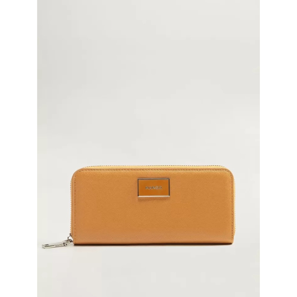 Mango Women’s Mustard‎ Yellow Zip-Around Wallet